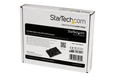 StarTech.com M.2 SATA SSD till 2,5-tums SATA-adapter - M.2 NGFF till SATA-konverterare - 7 mm - Fäste för öppen ram - M2-hårddiskadapter - kontrollerkort - SATA 6Gb/s - SATA 6Gb/s