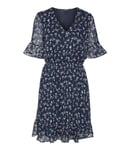 Vero Moda naisten mekko 10306038*03, laivastonsininen/pinkki 5715518228772