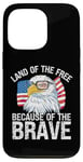 Coque pour iPhone 13 Pro USA Eagle Land of the Free à cause du courageux 4 juillet