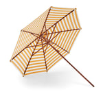 Fritz Hansen - Messina Round Umbrella Golden Yellow Stripes - Parasoll - Skagerak Design Team