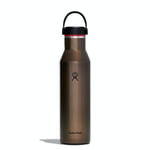 HYDRO FLASK - Lightweight Water Bottle 621 ml (21 oz) Trail Series - Vacuum Insulated Stainless Steel Reusable Water Bottle with Leakproof Flex Cap - Standard Mouth - BPA-Free - Obsidian