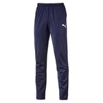 PUMA Homme Pantalon de Jogging, Ajusté, Polyester, Bleu (Peacoat/Puma Blanc), 56-58