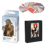 HP Sprocket 2x3 Premium Zink Sticky Back Photo Paper (50 Pack) Compatible with HP Sprocket Photo Printers