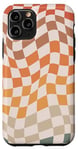 Coque pour iPhone 11 Pro Carreaux à carreaux rétro couleur vintage damier