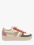 Gola Classics Grandslam Quadrant Lace Up Trainers, Off White/Sage/Gold