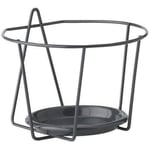 Porte Pot Mural - GARDEN ID - 21 cm Anthracite - Bonne Taille - Tout-en-Un - Robuste et Durable