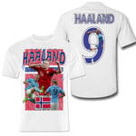 Erling Haaland Norge manchester City t-shirt  sportströja 158cl / 12-13år