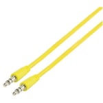 1m Yellow 3.5mm Stereo Jack Plug Aux Cable for MP3 Player Car iPhone iPod etc