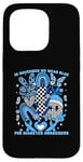 Coque pour iPhone 15 Pro Blue Ribbon Mois de sensibilisation au diabète et au diabète Novembre