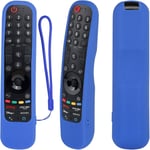 Coque De Protection Pour Telecommande De Television Lg An-Mr23Gn(2023) Mr21Ga(2021) Mr22Ga(2022), Coque En Silicone Antiderapante, Lavable ¿ Bleu