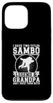 Coque pour iPhone 13 Pro Max Sambo Grandpa Sambo Fighter Sambo Arts martiaux