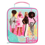 Barbie Insulated Kids Lunch Bag with Handle, Official Merchandise by Polar Gear – 600D Polyester Food Cooler, Reusable Food & Drink Thermal Cool Bag - School Nursery Snacks Picnic - Pink