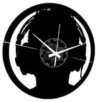 Instant Karma Clocks Horloge Murale en Vinyle Casque pour DJ Musique Rock Pop Design Moderne