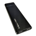 Ulkoinen M.2 SSD -kotelo on suunniteltu kytkettäväksi (B-avain) USB 3.1 Type-C - USB 3.1 Type-A -liitännän kautta