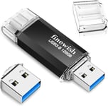 CLé USB 128 Go 3.0,2 en 1 Type C 3.0 Pen Drive 128gb Imperméable Cle USB C 128 Go pour Smartphone MacBook Tablette Ordinateur avec Une Vitesse de Transfert de données allant jusqu'à 40 Mo/s (.[Y1107]