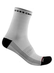 CASTELLI 4521062 ROSSO CORSA W 11 SOCK Women's Socks Black/White L/XL