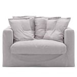 Decotique Stopning Til Le Grand Air Love Seat Lin, Misty Grey Lin