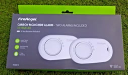 FireAngel FA3820_T2 TWIN PACK Carbon Monoxide Alarms with 10 Year Battery