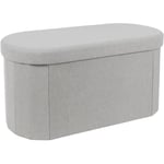 Coffre banc pliable Gris Home Deco Factory