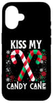 Coque pour iPhone 16 Kiss My Candy Cane Fight Naughty Ugly Pull de Noël