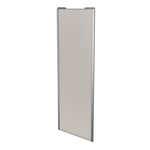 Porte de placard coulissante gris clair mat profil gris GoodHome Arius H. 248,5 x L. 92.2 cm + amortisseurs