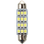 2 pieces 1210 SMD 12 lampe de plaque d'immatriculation blanche lumieres voiture LED 42mm