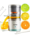 Electric Juicer Rechargeable - Citrus Juicer Machines with USB and Cleaning Brush Portable Juicer for Orange, Lemon, Grapefruit