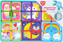 Playgo Playgo Infant&Toddler Magnetic Puzzle - 3 Assorted, 90343