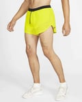 Nike Tech Pack Future Race Mens Running Shorts Size L Large Yellow CJ9905-308