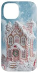 iPhone 14 Cute Christmas Gingerbread House Snowflakes Holiday Xmas Case