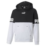 PUMA Sweat à Capuche Power Colorblock FL G Sudation Fille, Noir, 128