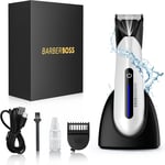 BarberBoss Body Groomer Men, Mens Ball Shaver, Groin & Body Hair Trimmer, Pubic