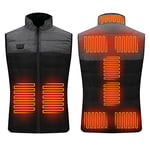 Veste Chauffante Homme Usb, Gilet Chauffant Moto, Doudoune Chauffante Sans Manche Femme, Blouson Chauffant Gilet De Chasse Homme Thermique Vêtements Chauffants électriques Hiver 9 Zones Intelligent