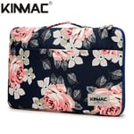 Blue Pink Rose 12 tuuman iskunkestävä kannettavan tietokoneen laukku 12, 13, 14, 15,6 tuuman vedenpitävä Lady Man Sleeve -kotelo MacBook Air Pro M1 -käsilaukkulle PC Dropship