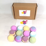 Bath Bombs Rainbow 12 x 65g Colour Changing 65g