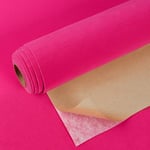 VEELIKE Papier Peint Velours Rose Magenta Papier adhesif pour Meuble Épaissir Papier Peint Adhesif Decoratif Boîte à Bijoux Stickers Meuble Fille Chambre Papier Peint Adhesif Mural Salon 40cm×300cm