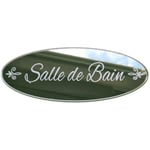 Adzif.biz Le Sticker De Decoration - Plaque Miroir Adhésive Salle de Bain. Plaque de Porte Salle de Bain, style Shabby