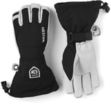 Hestra Leather Heli Ski and Ride Glove with Gauntlet,Black,11