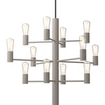 Manola 12 Ljuskrona Dimbar LED, Beige