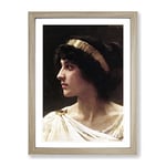 William Adolphe Bouguereau Irene Classic Painting Framed Wall Art Print, Ready to Hang Picture for Living Room Bedroom Home Office Décor, Oak A2 (64 x 46 cm)