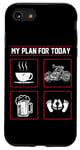 iPhone SE (2020) / 7 / 8 Classic Motorcycle Biker Plan For Today Coffee Beer Case