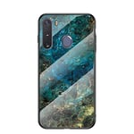 Hülle® Gradient Color Anti-Scratches Glass Case Compatible for Samsung Galaxy A21 (3)