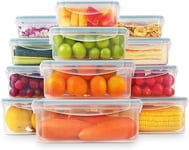 YASHE Plastic Food Storage Containers, Airtight Containers with Lids,... 