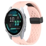 Garmin Fenix 8 AMOLED 43mm Klockarmband i silikon - Rosa