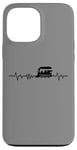 Coque pour iPhone 13 Pro Max Train Heartbeat Locomotive Chemin de fer Vapeur Modèle Train