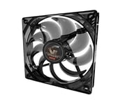 Gammec Fg12Tn Ventilateur pour Maison, Fixations 3 + 4 Broches, Noir avec lumière Jaune, 12 cm