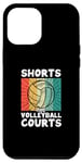 Coque pour iPhone 13 Pro Max Short et volley-ball Courts Beach Vball Outdoor Player Fan