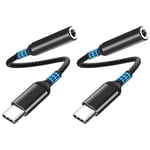 Adaptateur de Prise de Casque USB C à 3,5 mm, Adaptateur De Prise De Casque USB C 3,5mm Audio avec DAC Compatible avec iPhone 16 Pro Max/16 Pro/15 Pro/15,Galaxy S23 S22 S21,MacBook Pro,Huawei