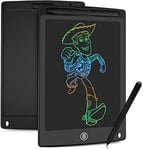 HOMESTEC Tablette d'écriture LCD colorée, Planche à Dessin de 8,5 Pouces Tablette Graphique Serrure à clé Manuscrite Doodle Pad Enfants Jouets Cadeaux pour garçons Filles (Noir)