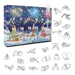 2025 Metal Puzzle Toy Advent Calendar Kit 24 Days Christmas Advent Calendar